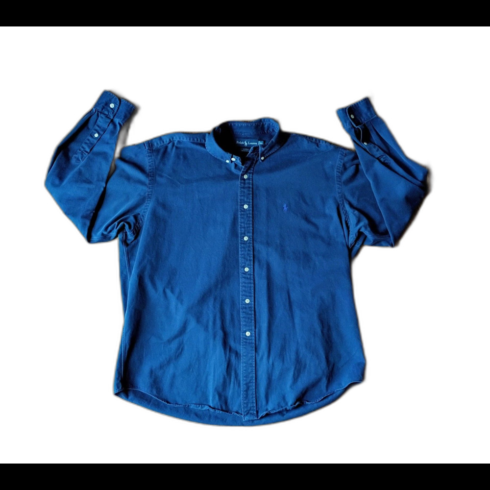 Ralph Lauren Blake Blue Button Down oversized Shirt XL